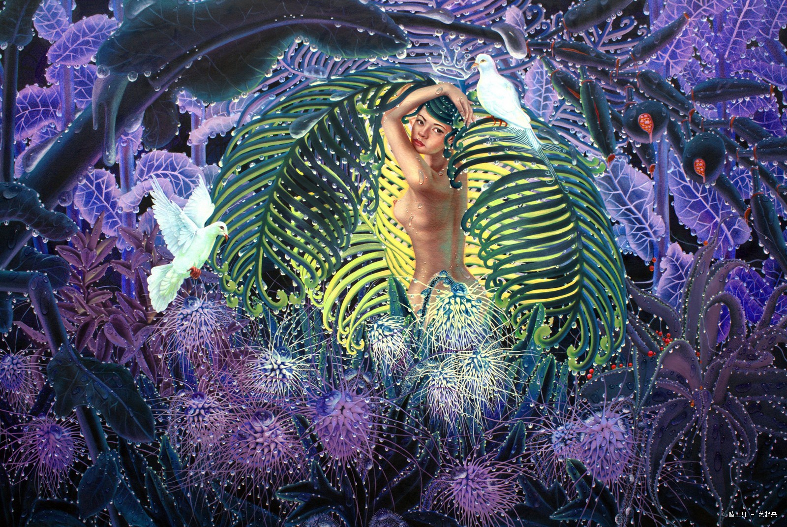 《梦系列之森林公主》 200X300CM布面油画