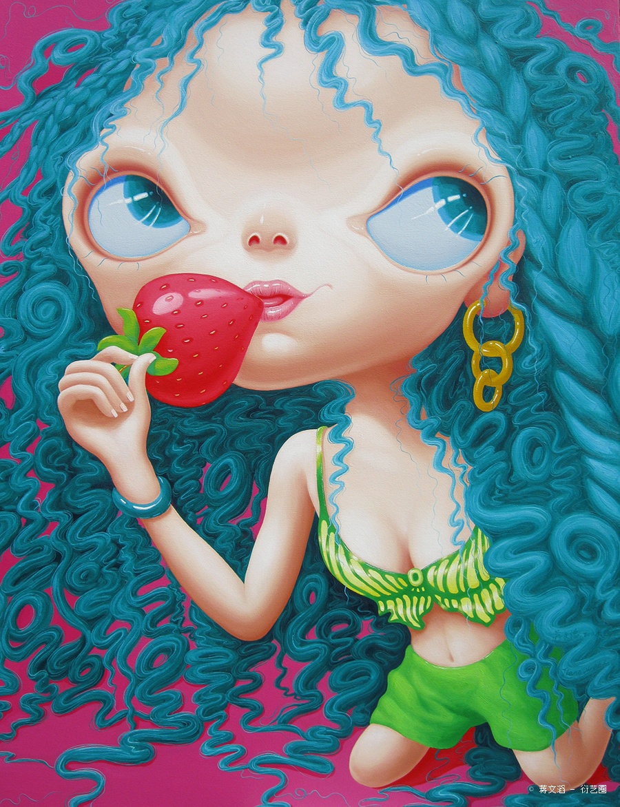 《奶油草莓》》2012年 布面油画
