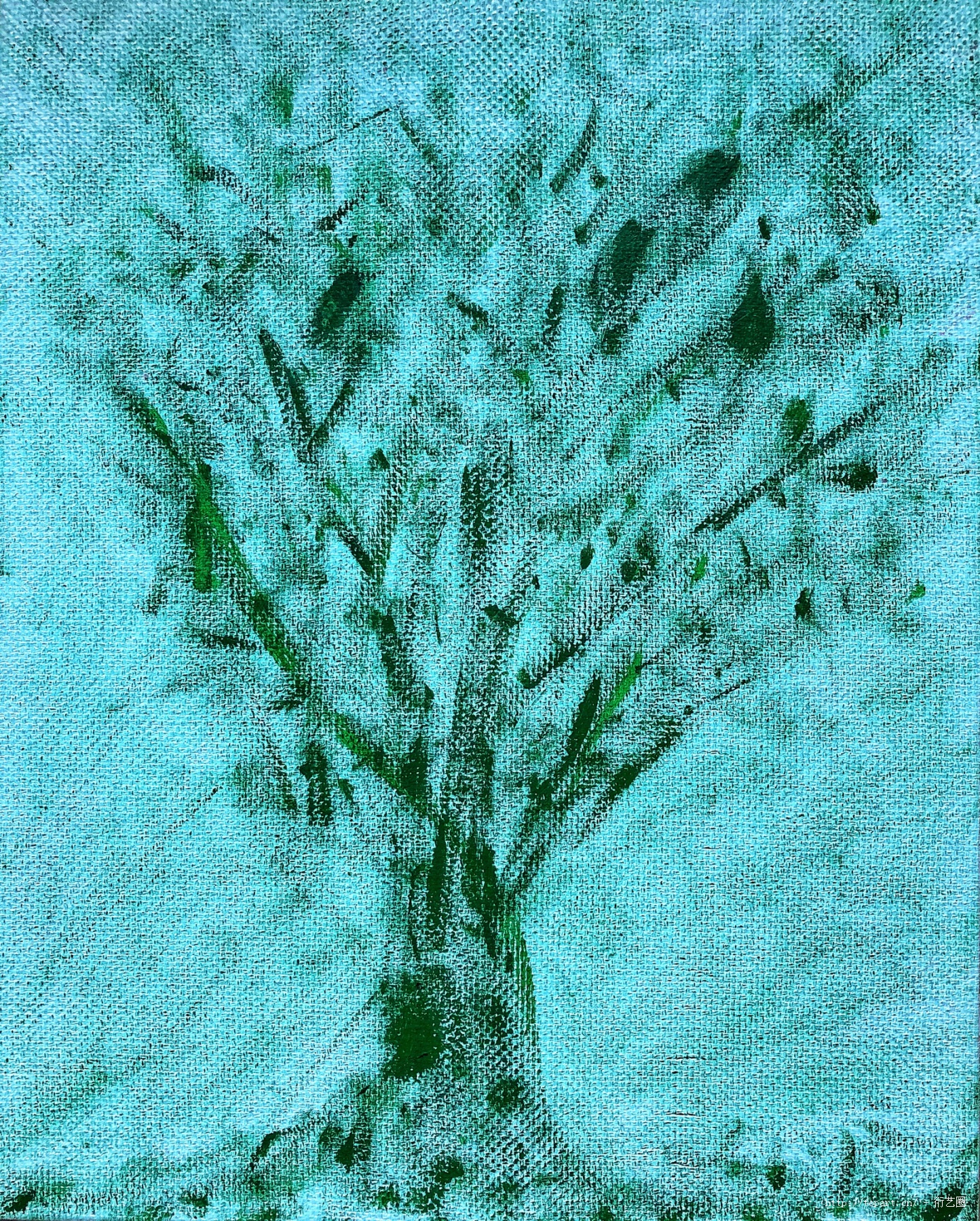 朦朧的樹