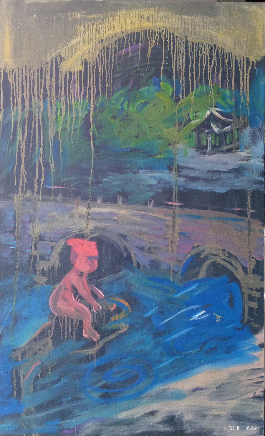 梦-夏夜晚风,冯万林 2013年布面油画 衍艺圈 topart.