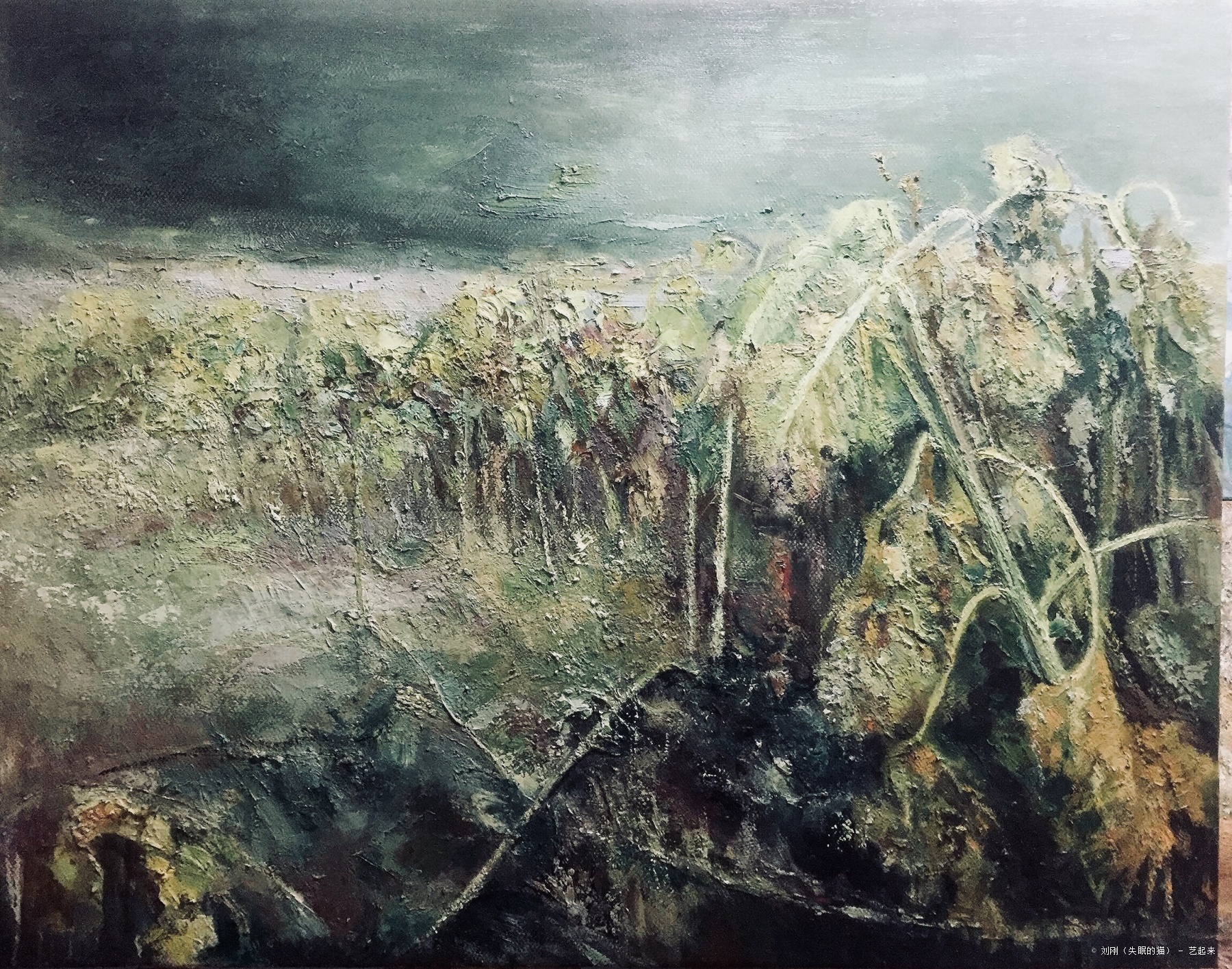 《晃·十月》之四,刘刚, 2017年布面油画 | 衍艺圈 - topart.