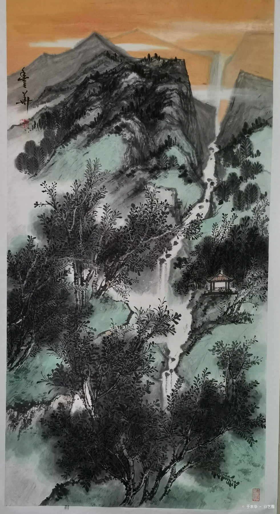 听泉,于丰华 2018年纸张国画 衍艺圈 topart.