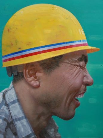 《焊工》布面油画 160x120cm  2014年5月