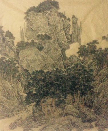 万壑松风（临摹）精品