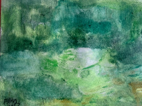 雨中