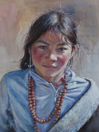 西藏女孩