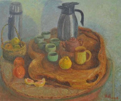 水果与茶具