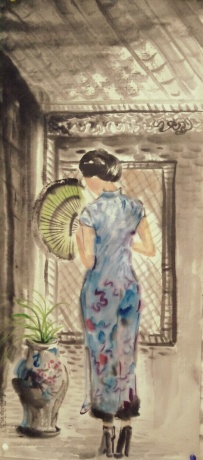 雅致旗袍