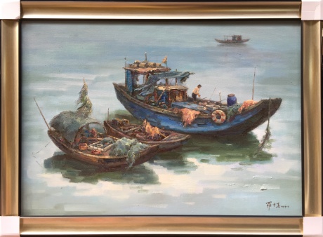 《风中的小渔船》