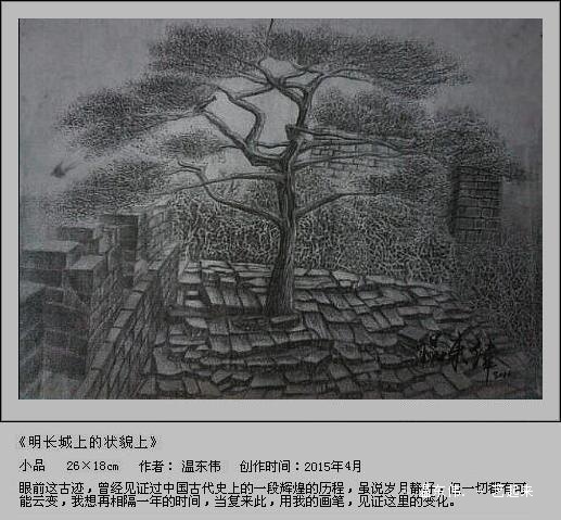 温东伟19岁代表作《明长城上的状貌》