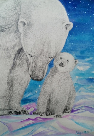 《北极熊·母爱》