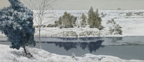 《滹沱河•冬雪》
