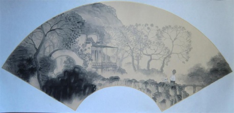 刘阳江南山水画
