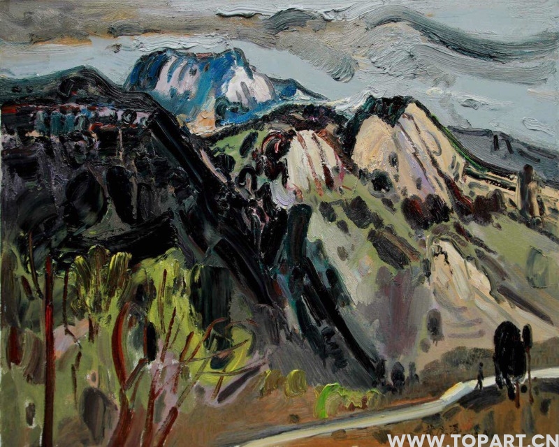 沂蒙山系列7,黄志洋, 2013年布面油画 