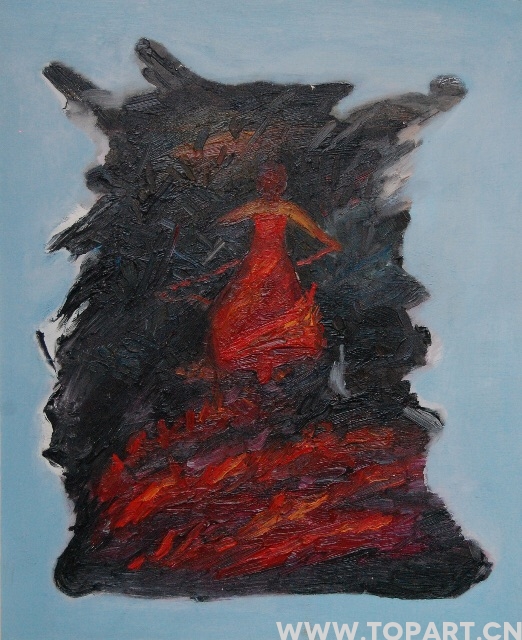 躁动青春,赵阿继油画家 2009年布面油画 衍艺圈 topart.