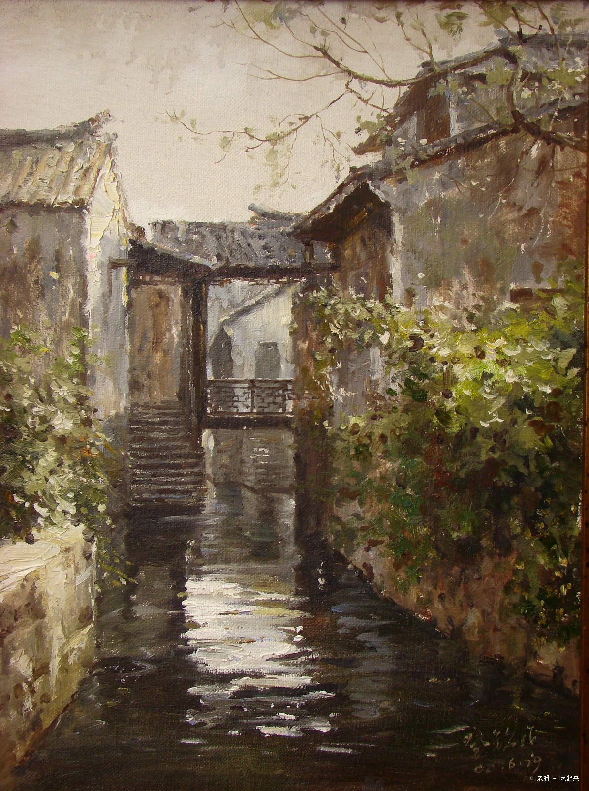 水巷,潘登钦 2008年布面油画 衍艺圈 topart.