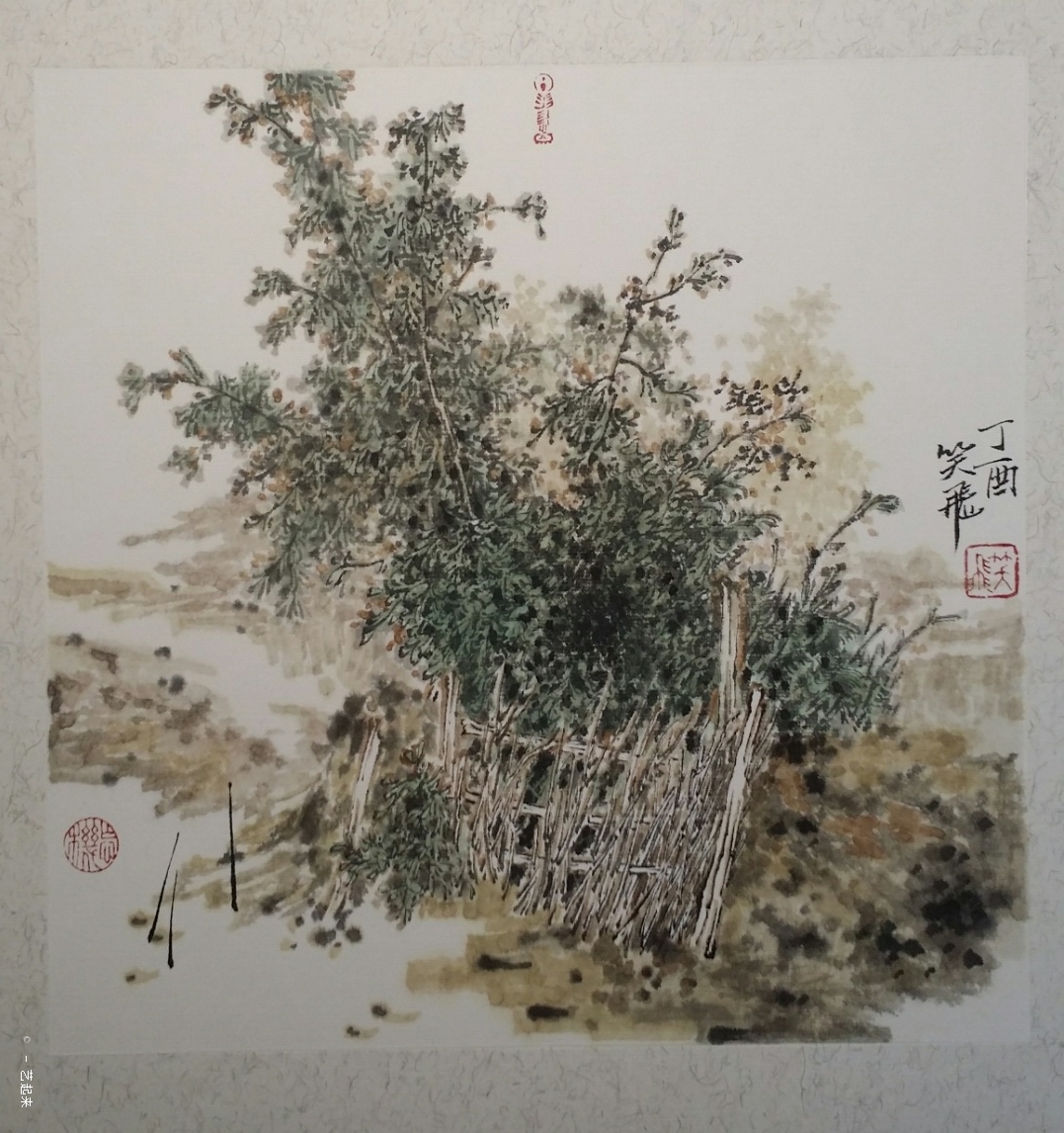 山水小品,李笑飞 2018年纸张国画 衍艺圈 topart.