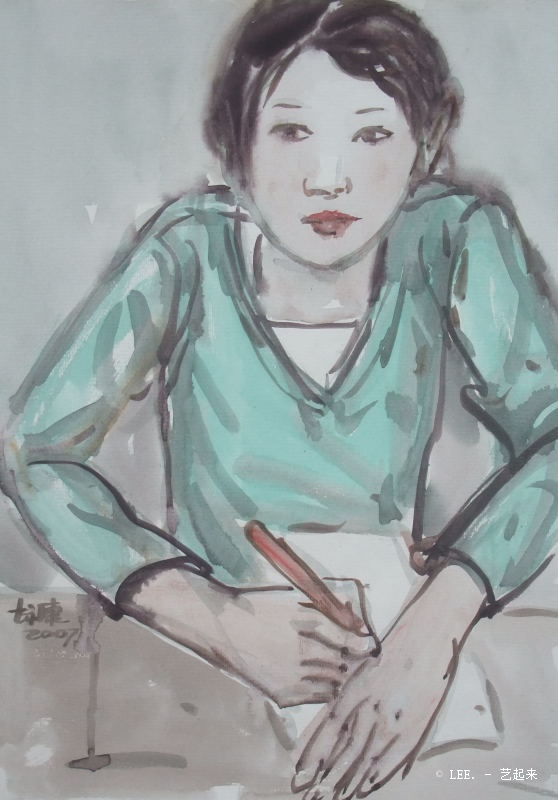 花季,曹永康 2007年纸张水彩.粉画 衍艺圈 topart.