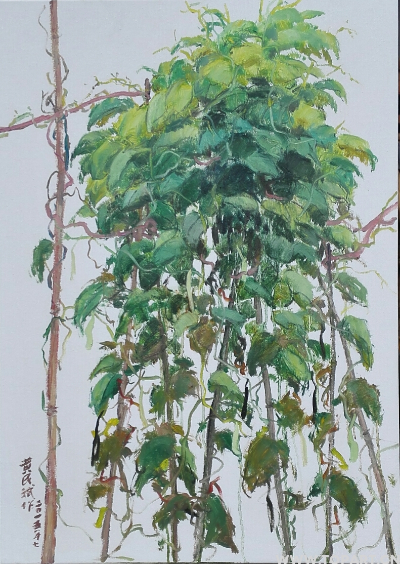 菜地,黄民斌 2015年布面油画 衍艺圈 topart.