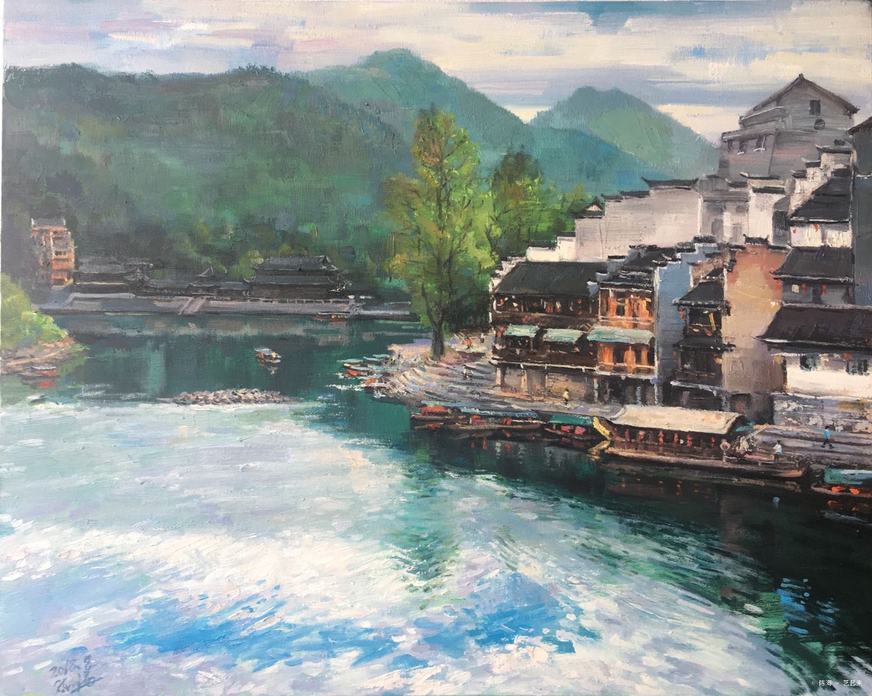 边城,陈海 2018年布面油画 衍艺圈 topart.